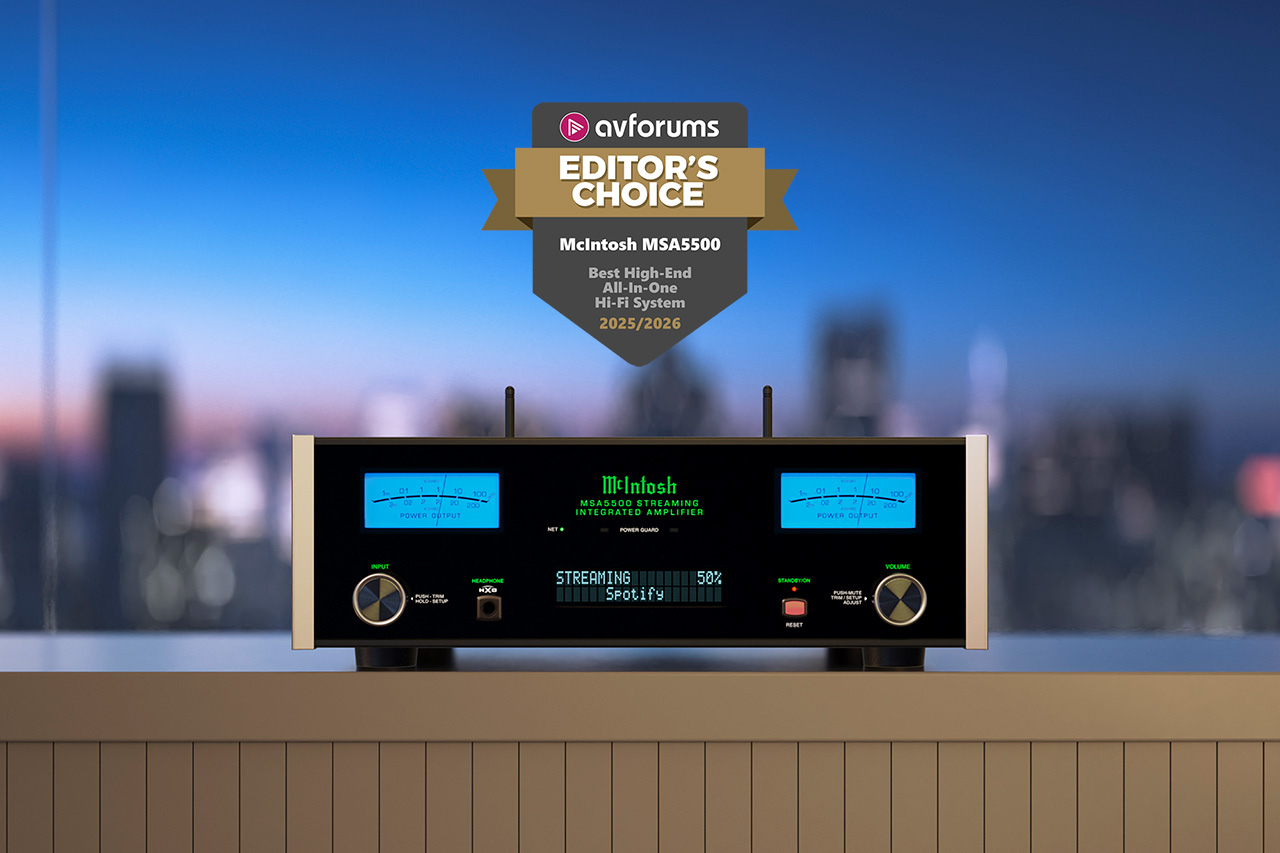McIntosh MSA5500 Streaming Integrated Amplifier AVForums Best High-End All-In-One Hi-Fi System