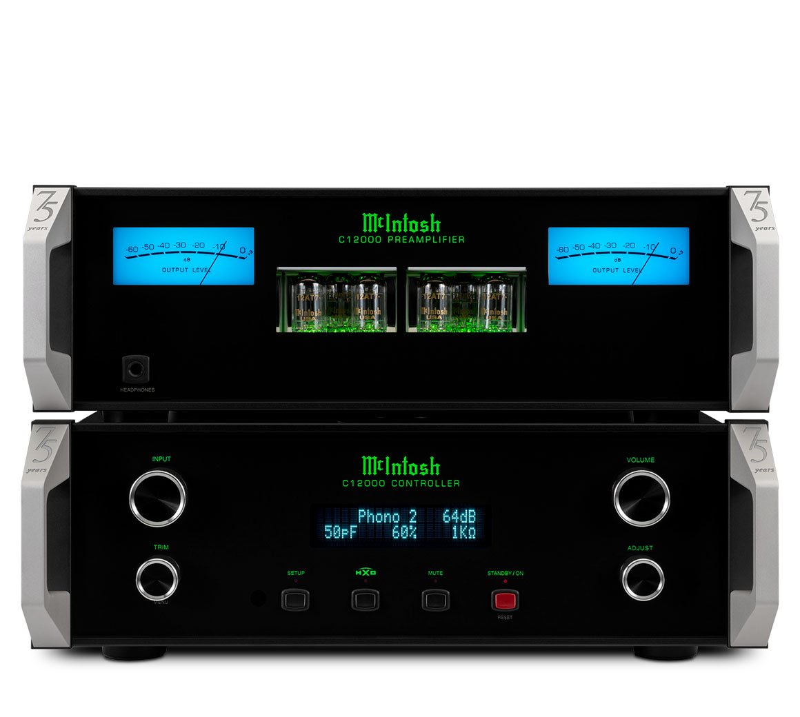 McIntosh Vacuum Tube and Solid State Stereo Preamplifiers