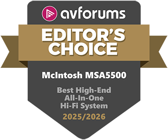 AVForums Best High End All-In-One Hi-Fi System McIntosh MSA5500