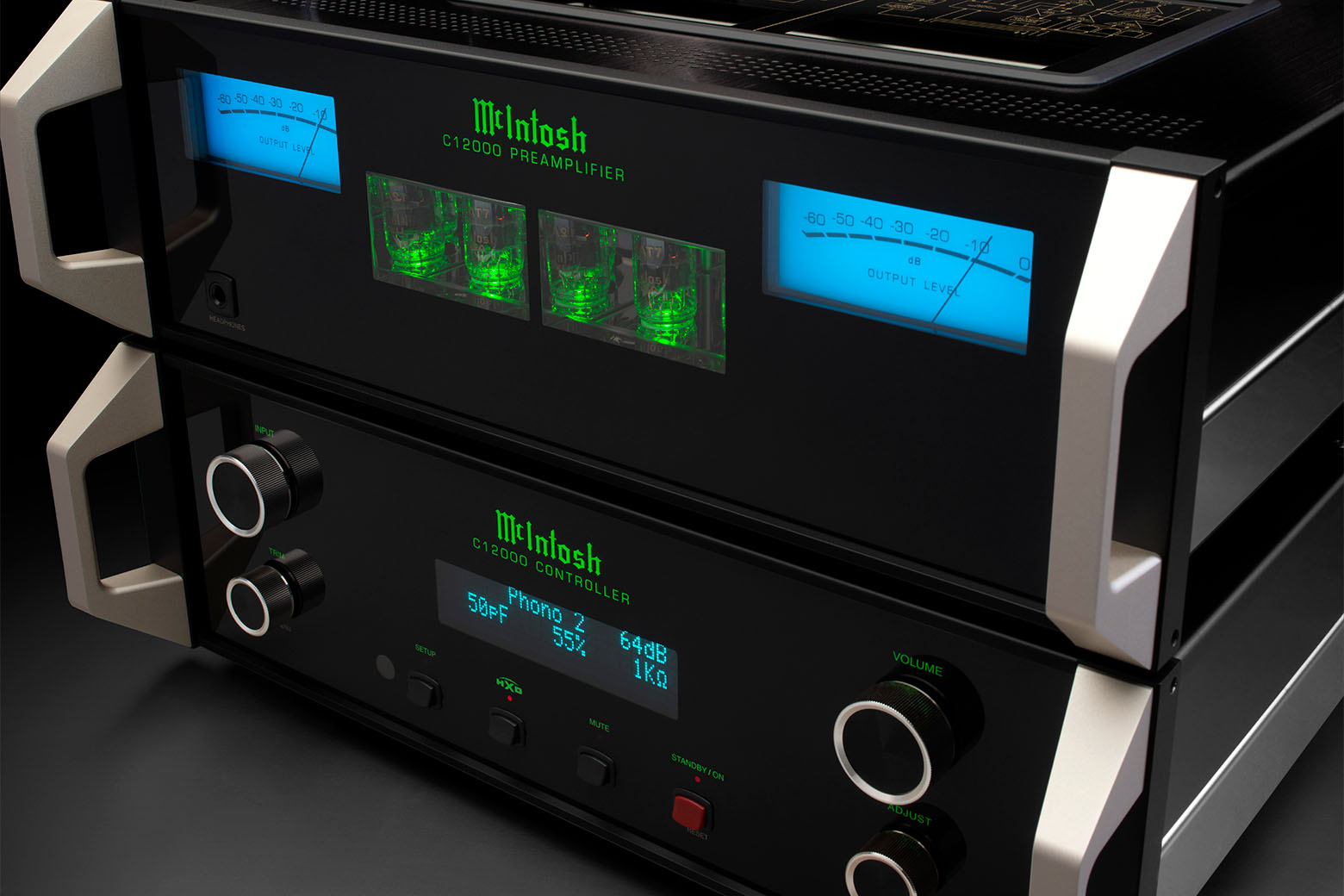 McIntosh C12000 Solid State and Vacuum Tube Preamplifier