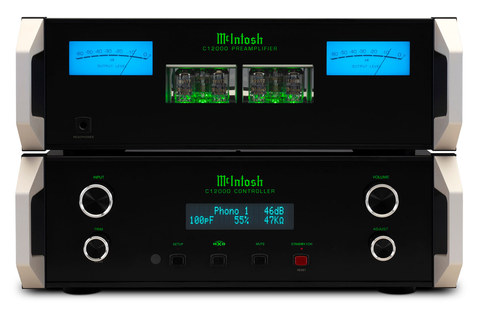 McIntosh C12000 Solid State and Vacuum Tube Preamplifier