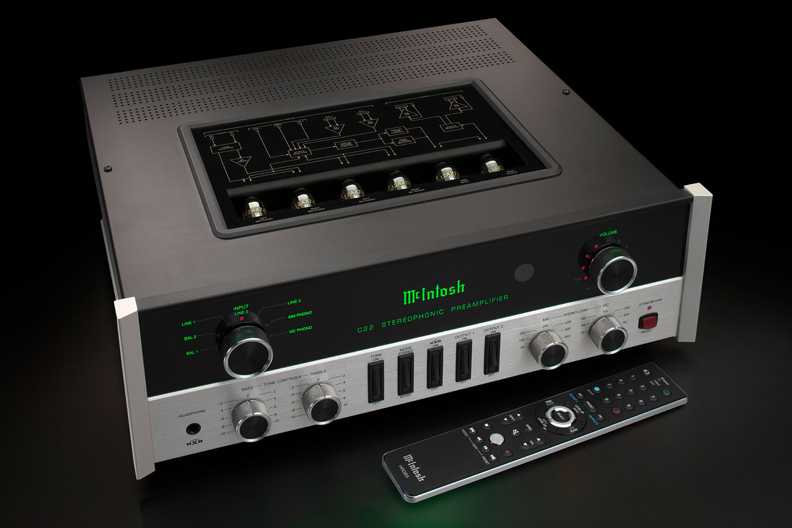 McIntosh C22 2-Channel Vacuum Tube Preamplifier Mk V