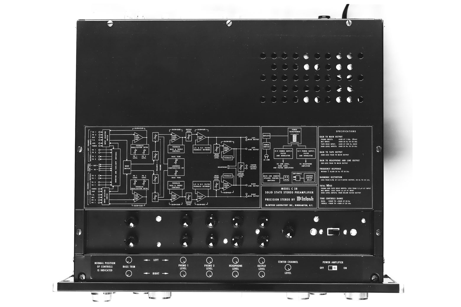 McIntosh C28 2-Channel Solid State Preamplifier