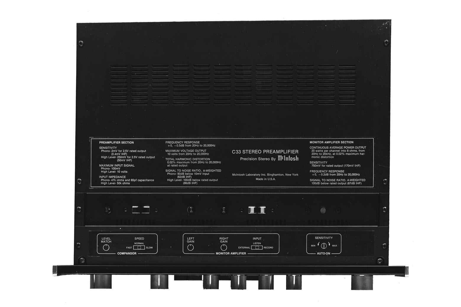 McIntosh C33 Preamplifier