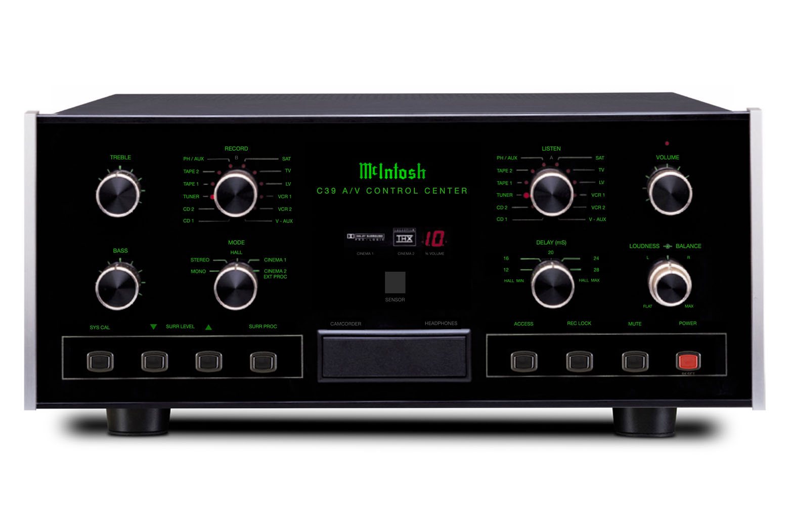 McIntosh C39 2-Channel Solid State Audio/Video Control Center