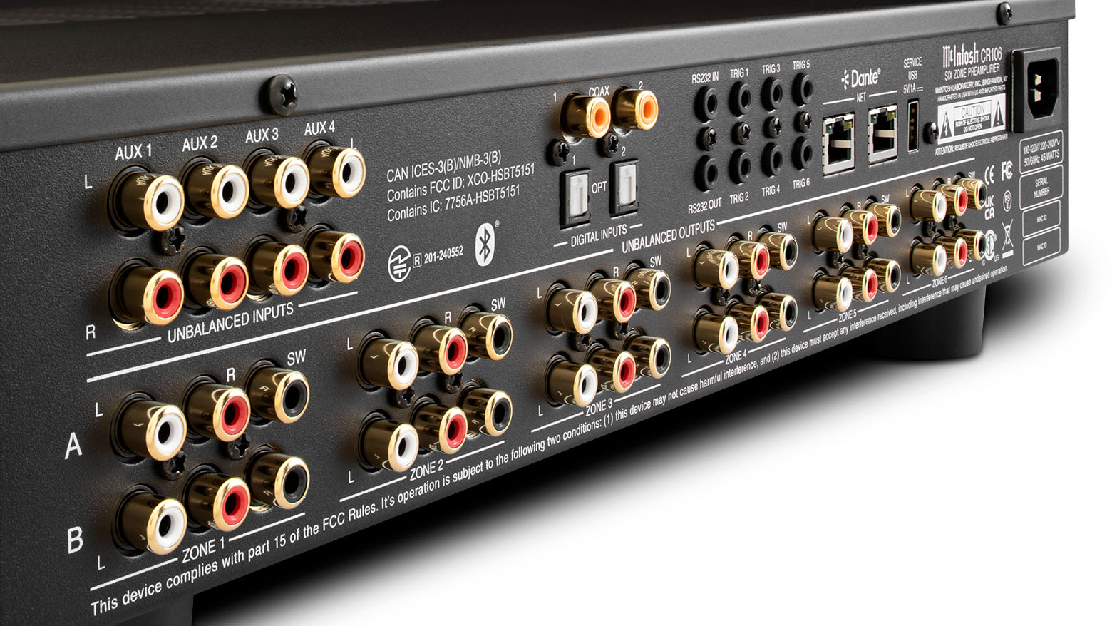 McIntosh CR106 6-Zone Preamplifier